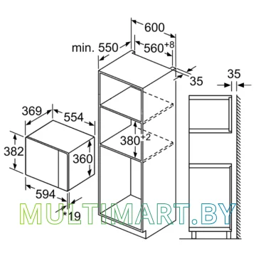 Микроволновая печь Bosch BFL554MS0 картинка 2
